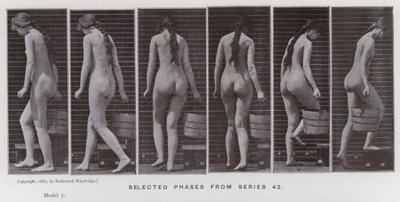La figura humana en movimiento: fases seleccionadas de la serie 42 de Eadweard Muybridge