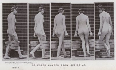 La figura humana en movimiento: Fases seleccionadas de la serie 43 de Eadweard Muybridge