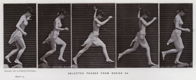 La figura humana en movimiento: Fases seleccionadas de la serie 54 de Eadweard Muybridge