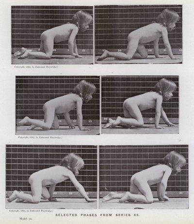 La figura humana en movimiento: Fases seleccionadas de la serie 83 de Eadweard Muybridge