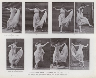 La figura humana en movimiento: Selecciones de las series 62, 63 y 64 de Eadweard Muybridge