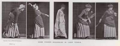 La figura humana en movimiento: algunas fases en el tenis de césped de Eadweard Muybridge