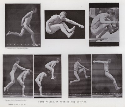 La figura humana en movimiento: Algunas fases de correr y saltar de Eadweard Muybridge