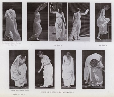 La figura humana en movimiento: Varias fases de movimiento de Eadweard Muybridge