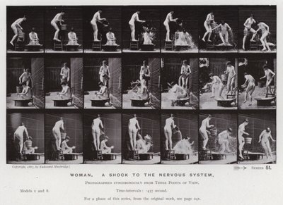 La Figura Humana en Movimiento: Mujer, un choque al sistema nervioso de Eadweard Muybridge