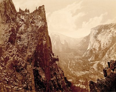 Valle del Yosemite desde Union Point de Eadweard Muybridge