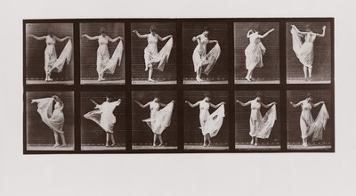 Mujer bailando, Placa 107 de Animal Locomotion de Eadweard Muybridge