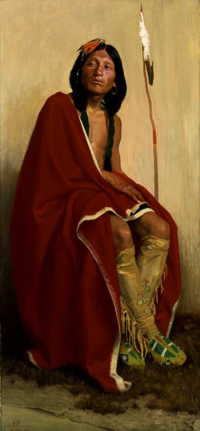 Pie de Alce de la tribu Taos de Eanger Irving Couse