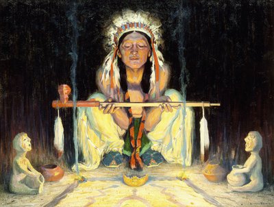 Ofrenda al Gran Espíritu de Eanger Irving Couse