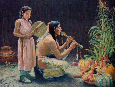 La canción de la cosecha, c.1920 de Eanger Irving Couse