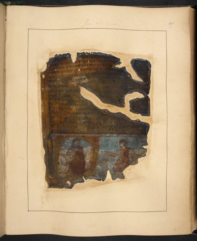 Una página de The Cotton Genesis, siglo V o VI de Eastern Mediterranean School