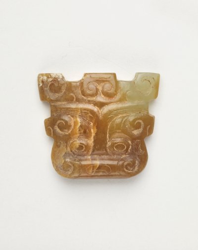 Colgante en forma de máscara de animal, 650-500 a.C. de Eastern Zhou Dynasty Chinese School