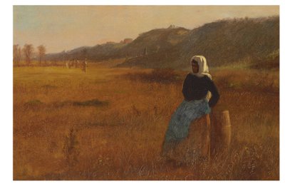 Al cierre del día, c.1878-80 de Eastman Johnson
