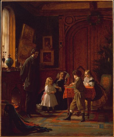 Tiempo de Navidad, La Familia Blodgett de Eastman Johnson