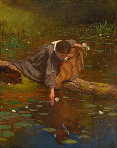 Recogida de lirios de Eastman Johnson