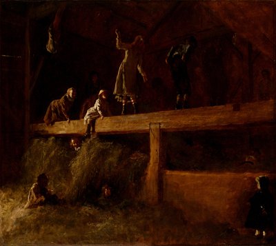 En el pajar, c.1878 de Eastman Johnson