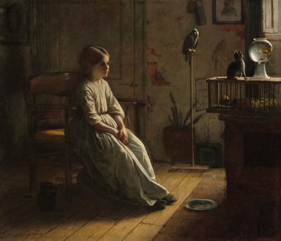 Las mascotas, 1856 de Eastman Johnson