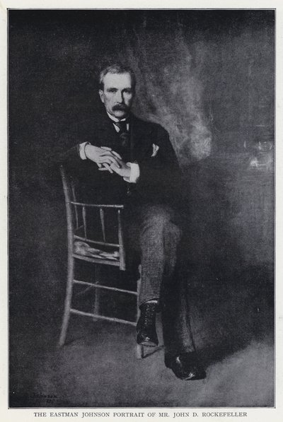 El retrato de Eastman Johnson de Mr. John D. Rockefeller de Eastman after Johnson