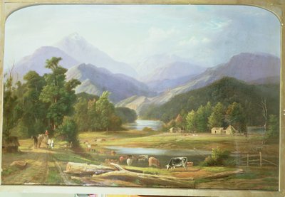 Paisaje de Nueva Zelanda, 1872 de Ebenezer Wake Cook