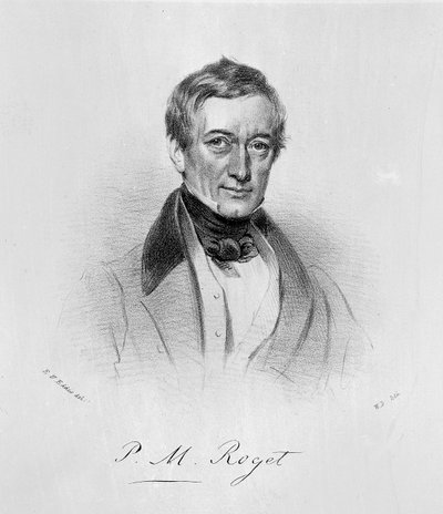 P.M. Roget, c.1835 (litografía) de Eden Upton (after) Eddis