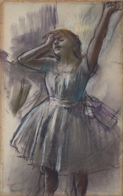 Bailarina estirándose de Edgar Degas