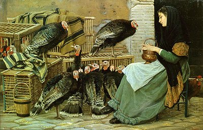 Mercado de pavos de Navidad en Roma de Edgar Barclay
