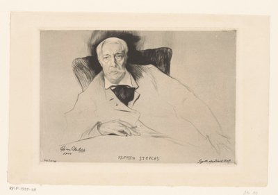 Retrato de Alfred Stevens de Edgar Chahine