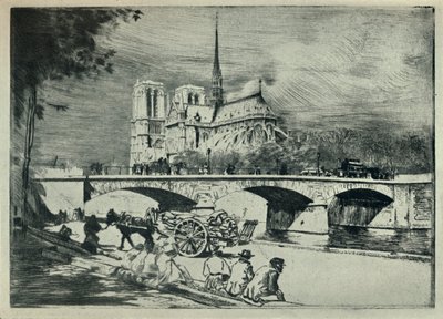 El Ábside de Notre Dame, 1915 de Edgar Chahine