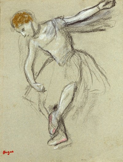 Una bailarina de perfil de Edgar Degas