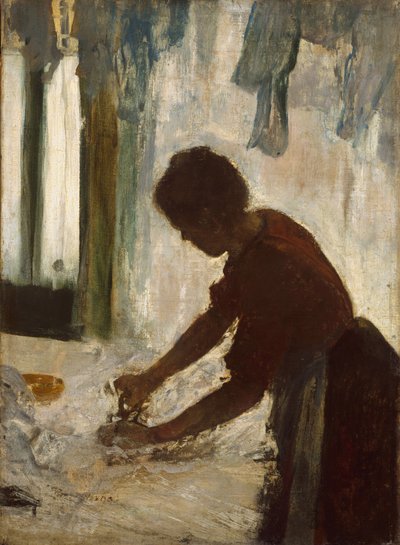 Una Mujer Planchando, 1873 de Edgar Degas
