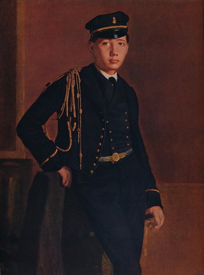 Achille de Gas en el uniforme de un cadete, 1856-1857 de Edgar Degas