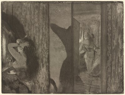 Actrices en sus camerinos de Edgar Degas
