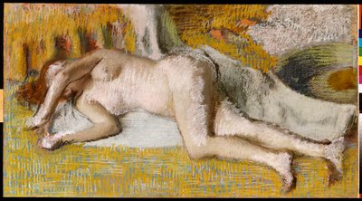 Después del baño, 1885 de Edgar Degas