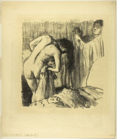 Después del baño III de Edgar Degas