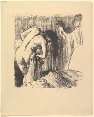 Después del baño III, 1891-92 de Edgar Degas