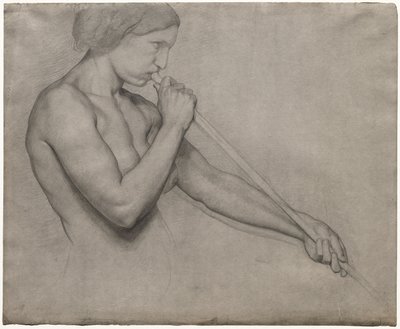 Angel Blowing a Trumpet de Edgar Degas