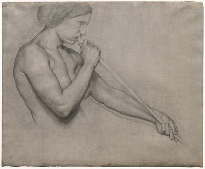 Ángel tocando la trompeta de Edgar Degas