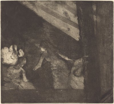 En el Café des Ambassadeurs Aux Ambassadeurs, 1879-1880 de Edgar Degas