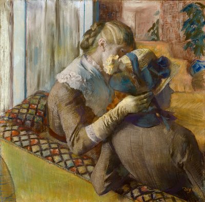 En la sombrerería, 1881 de Edgar Degas