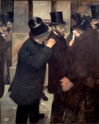 En la Bolsa de Edgar Degas
