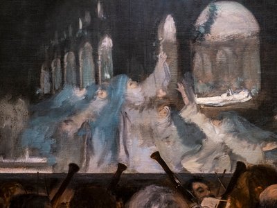 Ballet de Robert el Diablo (detalle). 1876. de Edgar Degas