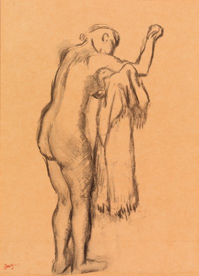 bañista secándose de Edgar Degas