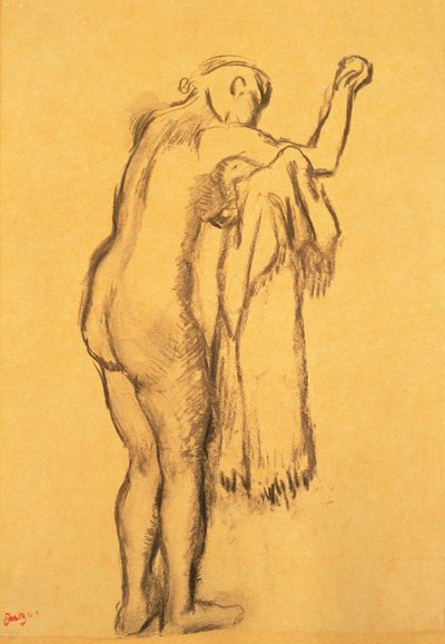 Bañista Secándose de Edgar Degas