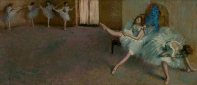 Antes del ballet, 1890-1892 de Edgar Degas