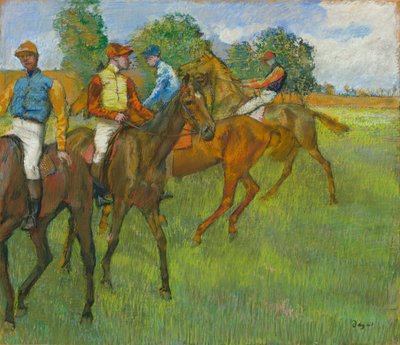 Antes de la Carrera de Edgar Degas
