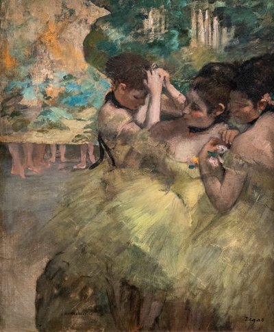 Detrás de escena (también conocido como "Bailarinas amarillas") de Edgar Degas