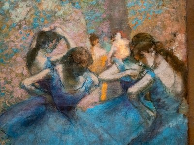 Bailarinas azules (detalle) de Edgar Degas