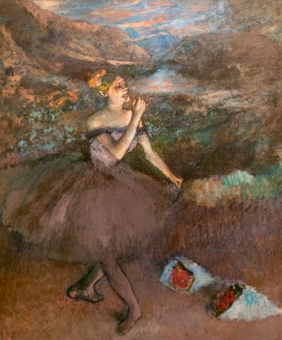 Bailarina con ramo de Edgar Degas