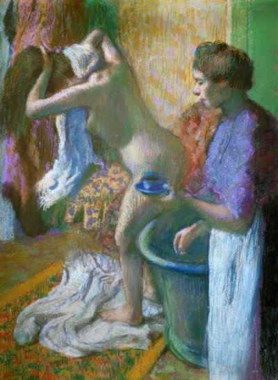 Desayuno después del baño de Edgar Degas