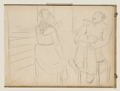 Escena de burdel de Edgar Degas